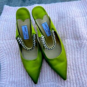 Jimmy Choo Lime Green Satin